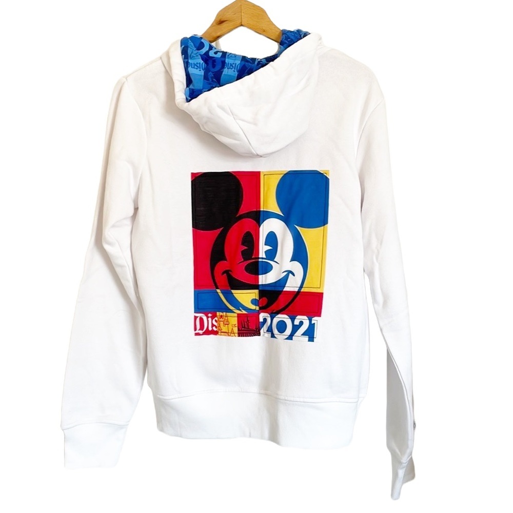 disneyland 2021 mickey mouse zip hoodie jacket size M